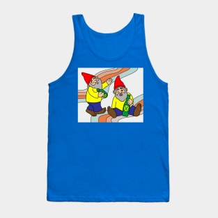 Funny Dwarf Garden Gnome Tank Top